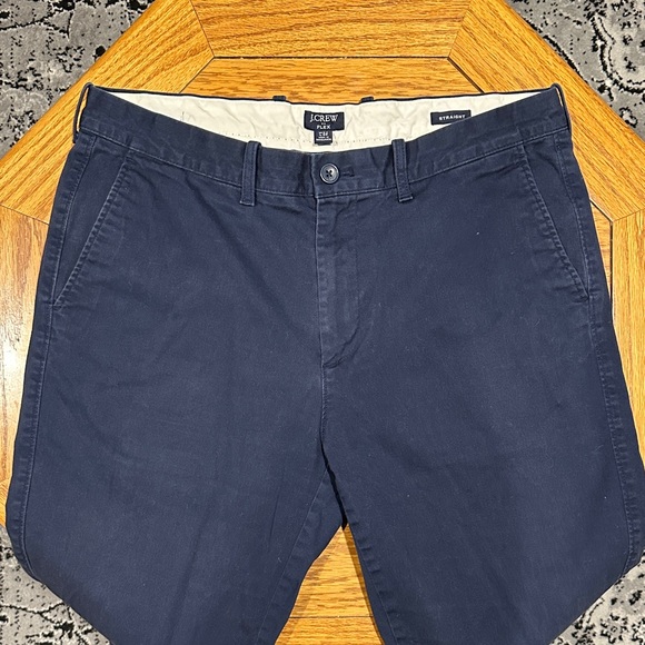 *J. CREW* Dark Blue Flex Straight Chino Pants Size 34 x 30 - Picture 5 of 9